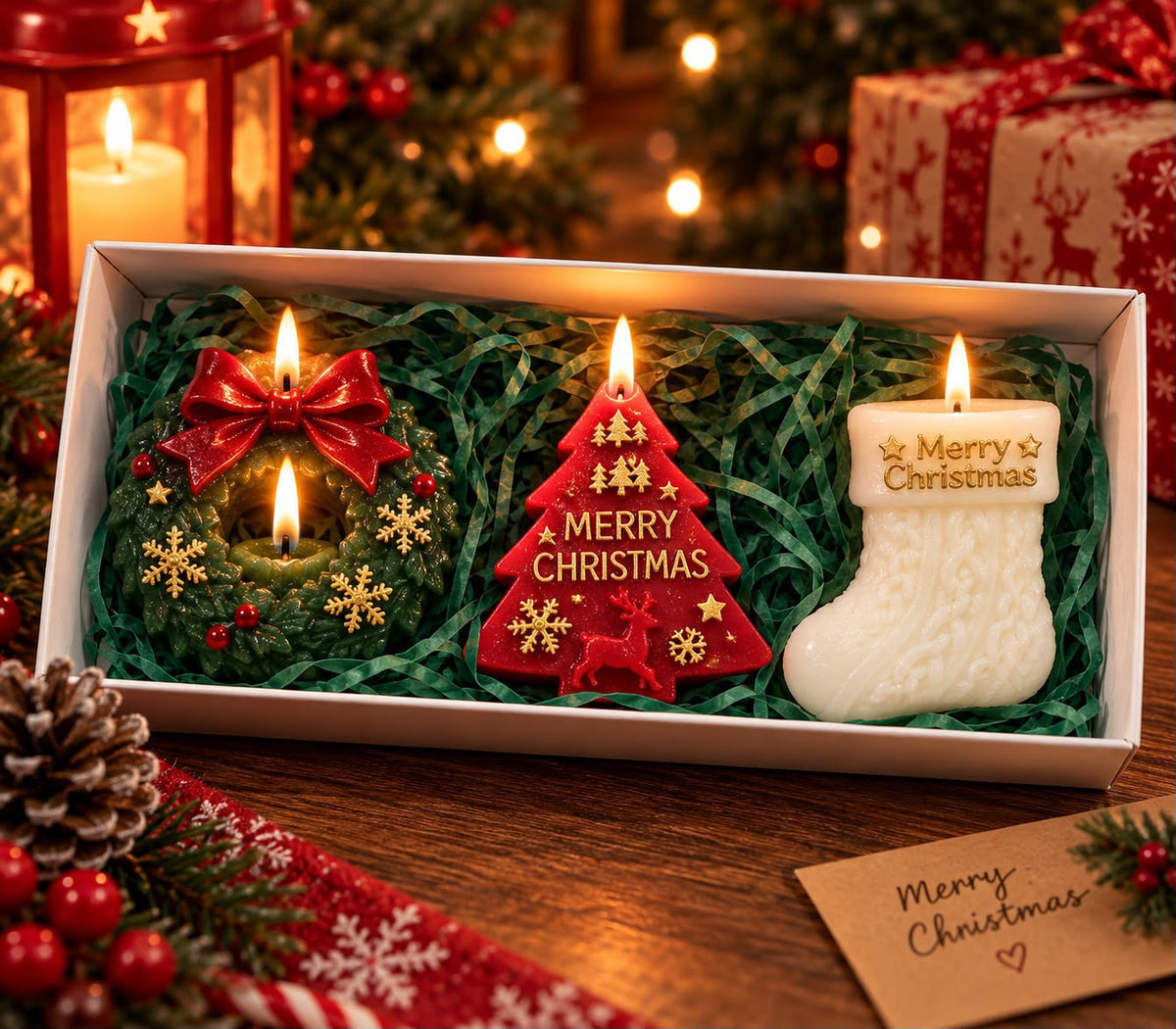 Christmas Candle Trio Gift Set
