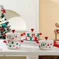 Holly Berry Lidded Christmas Pot
