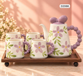 Lavender Daisy Tea Set