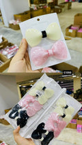 Pastel Bow Hair Clips