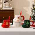 Santa and Snowman Character Mug