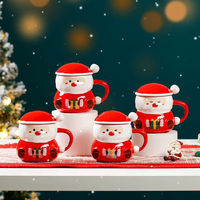 Santa Face Christmas Mug