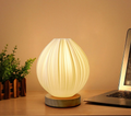 Warm Glow Pleated Table Lamp
