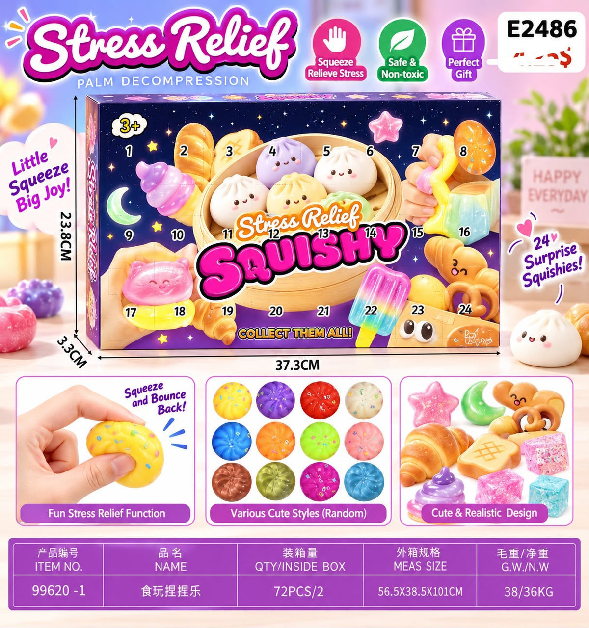 Character Squishy Surprise Advent Calendar