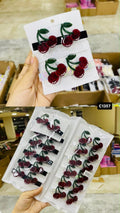 Cherry Hair Clip Set