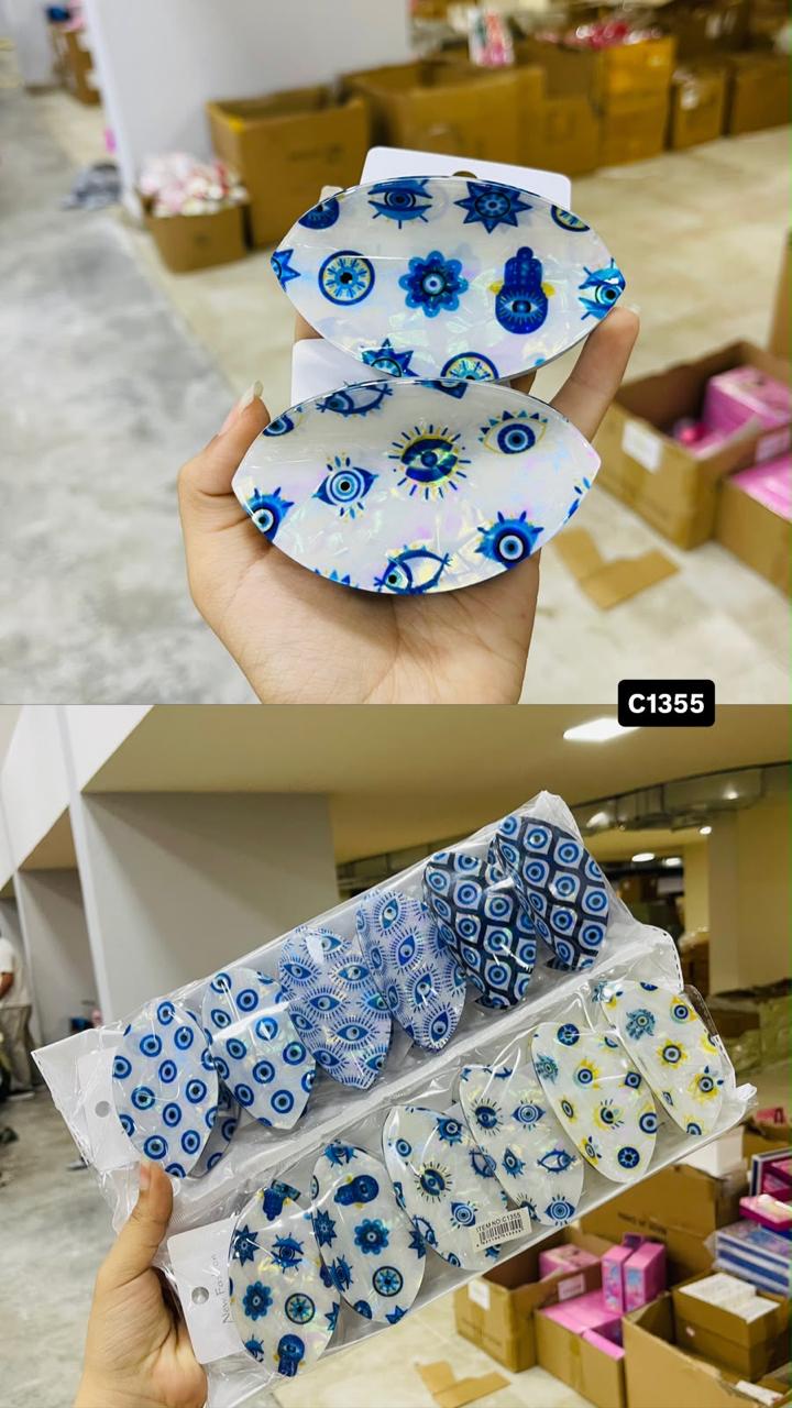 Evil Eye Hair Clip Set