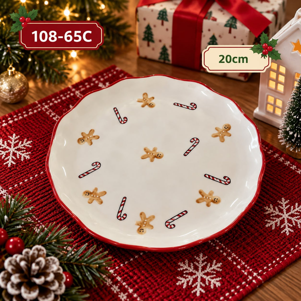 Gingerbread Round Plate