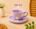 Lavender Flower Cup and Saucer