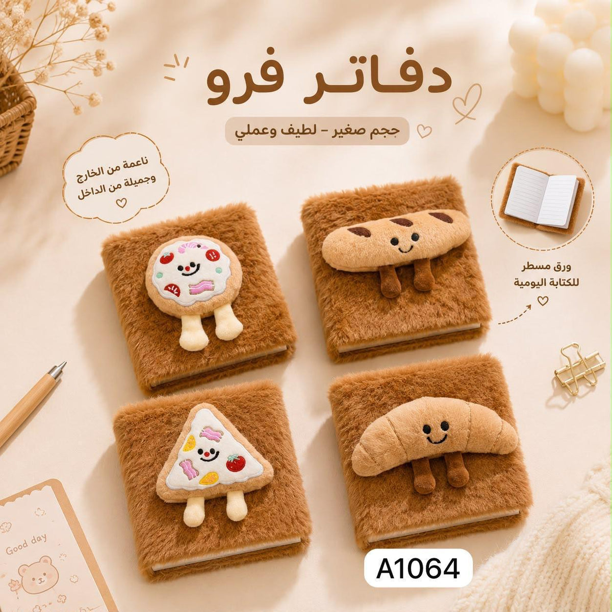 Plush Food Notebook