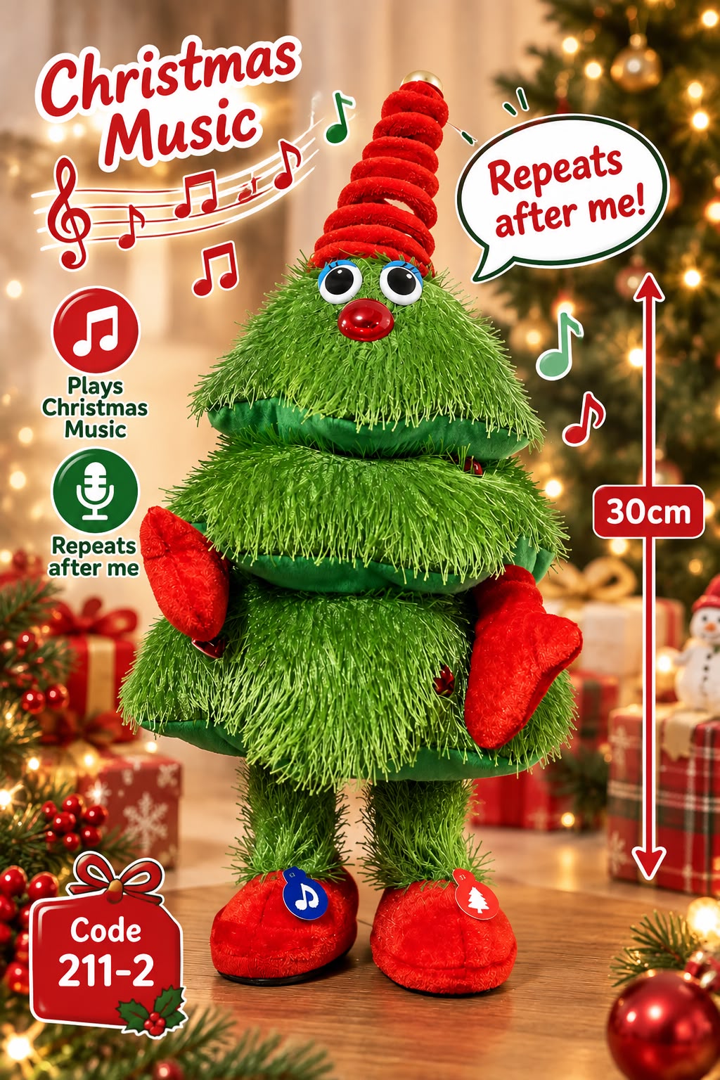 Singing Christmas Tree Plush