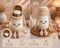 Smiling Plush Cup Bag